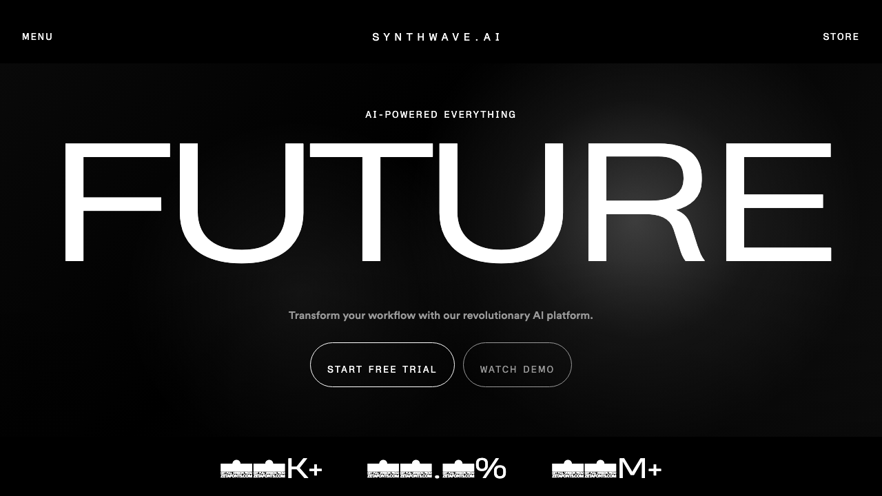 Synthwave page restyled with a Bugatti-inspired design system